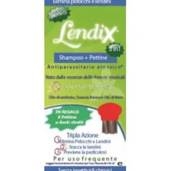Volver Di Ewnrique Rodriguez Lendix Shampoo Plus 150 Ml + Pettine Per Pidocchi.