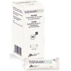 Vulnamin Pwd Medicazione Interattiva In Polvere Di Sodio Jaluronato E Aminoacidi 2 Stick Pack