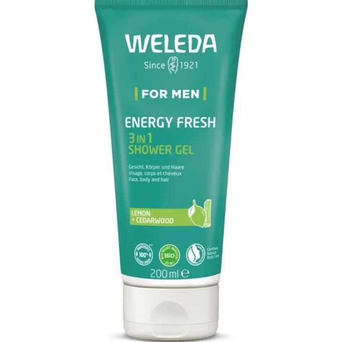 Weleda For Men Active Fresh 200 Ml Detersione Pelle Normale