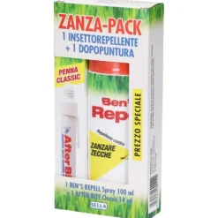 ZANZA PACK ESTATE KIT ANTI-INSETTI BEN'S REPELL 100 ML + AFTER BITE PENNA 14 ML