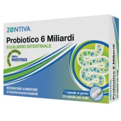 Zentiva Probiotico 6 Miliardi 24 Capsule Vegetali Fermenti Lattici