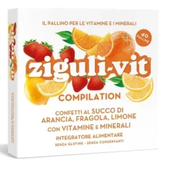 Zigulì Vit Compilation Vitamine E Minerali Arancia Fragola Limone 40 Palline