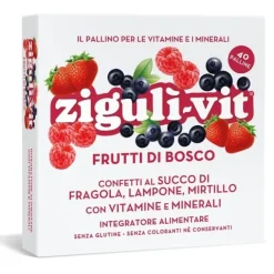 Zigulì Vit Vitamine E Minerali Frutti Di Bosco 40 Palline Caramelle Bimbi
