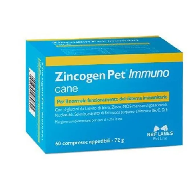 Zincogen Pet Immuno 60 Compresse Integratori Per Animali