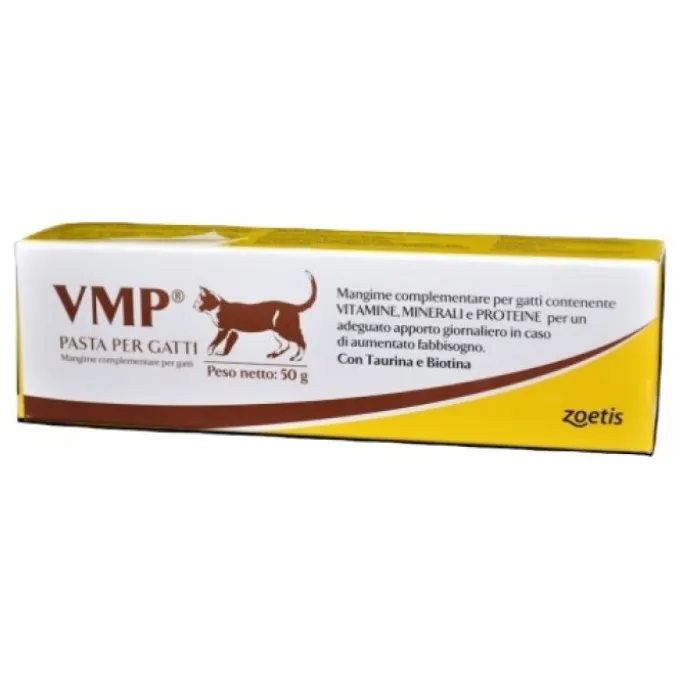 Zoetis Vmp Pasta Integratore Multivitaminico Gatti Siringa 50 G Integratori Per Animali