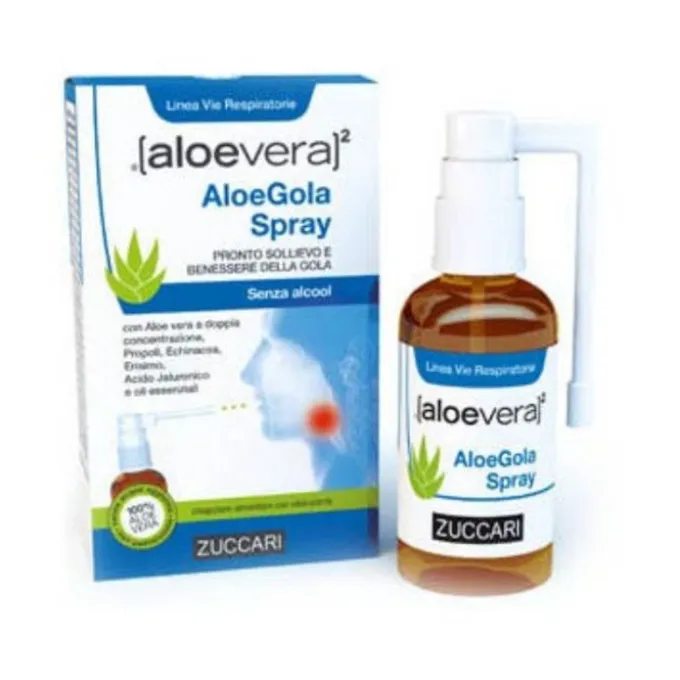 Zuccari Aloevera2 Aloegola Spray 30Ml Infiammazione Bocca E Gola Spray