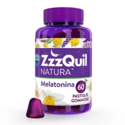 Zzzquil Natura Integratore Per Il Sonno A Base Di Melatonina Con Camomilla, Valeriana E Lavanda 60 Pastiglie Gommose